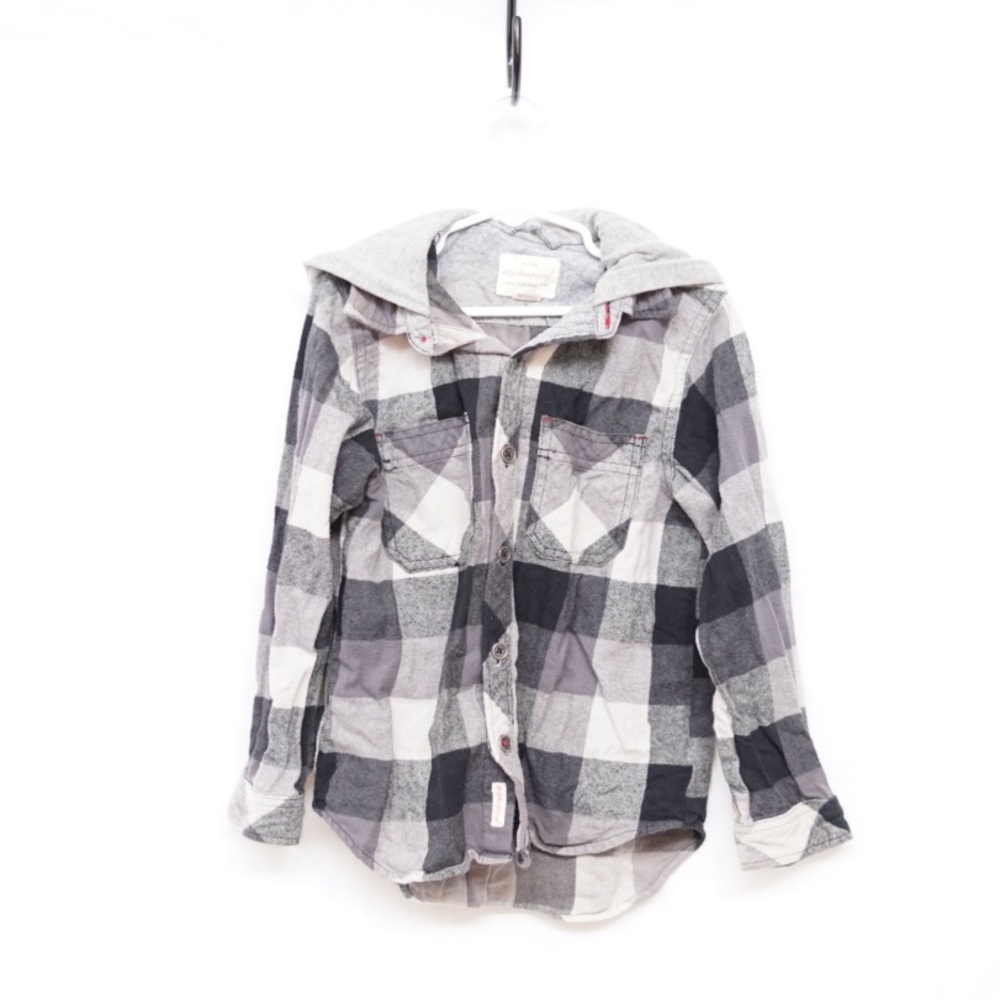 Long sleeved plaid button down